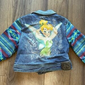 Vintage Disney Store Tinkerbell Jean Jacket Girls‎ Rare Studio Collection Size 4